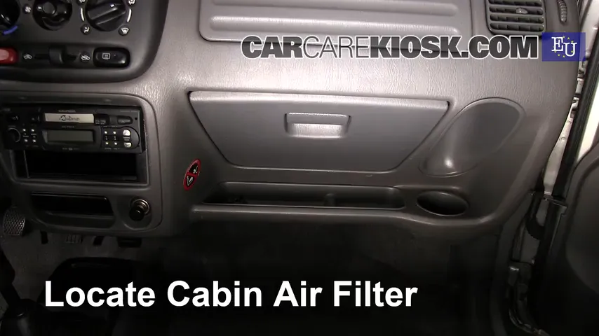 2001 Suzuki Ignis GL 1.3L 4 Cyl. Filtro de aire (interior)